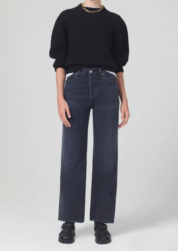 Annina High Rise Wide Leg 33" in Fade To Black sold by Citizens Of Humanity
