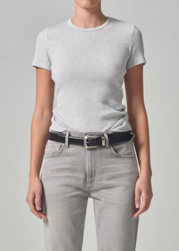 Bree Baby Tee in Heather Grey sold by Citizens Of Humanity