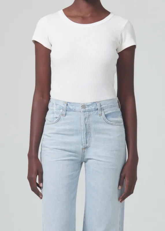 Pierre Tee in Cream Pink sold by Citizens Of Humanity