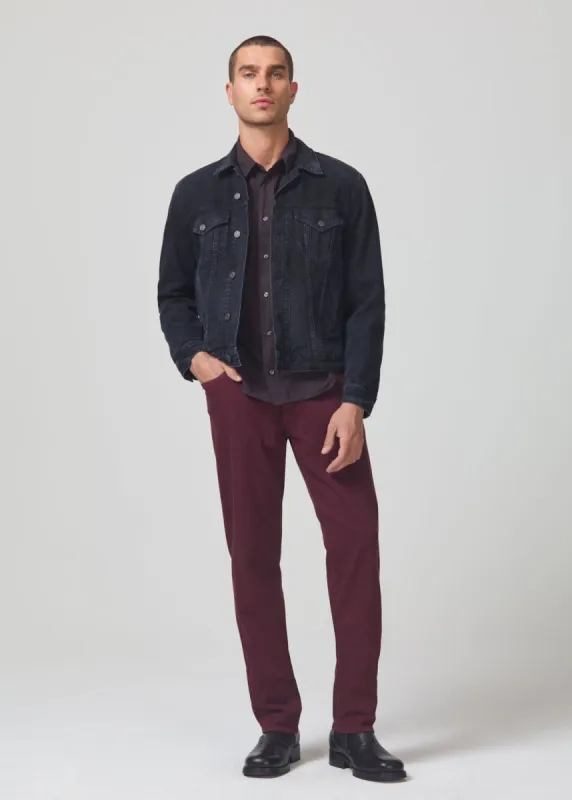 Adler Slim Soft Weft in Barolo sold by Citizens Of Humanity