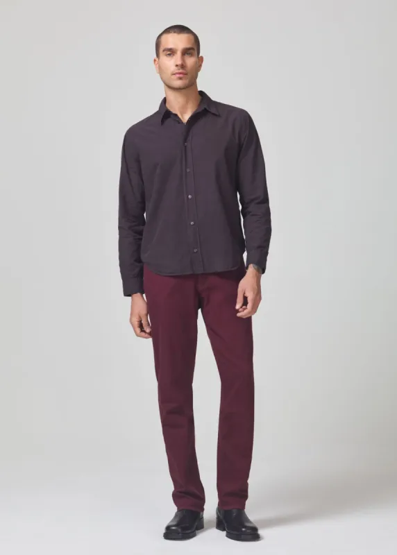 Gage Slim Straight Soft Weft in Barolo sold by Citizens Of Humanity