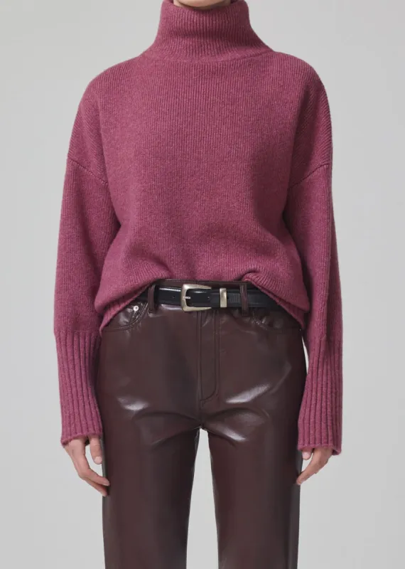 Luca Turtleneck Sweater in Rosey Heather sold by Citizens Of Humanity