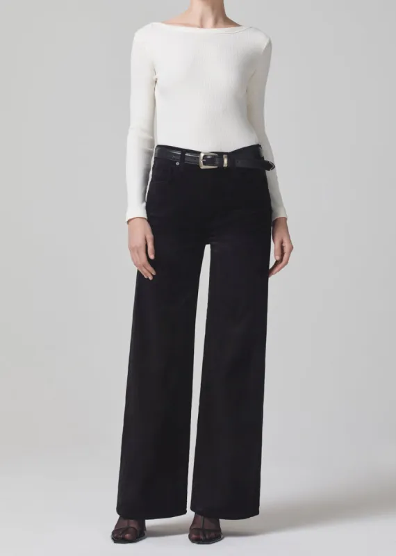 Paloma Baggy Velvet in Black sold by Citizens Of Humanity