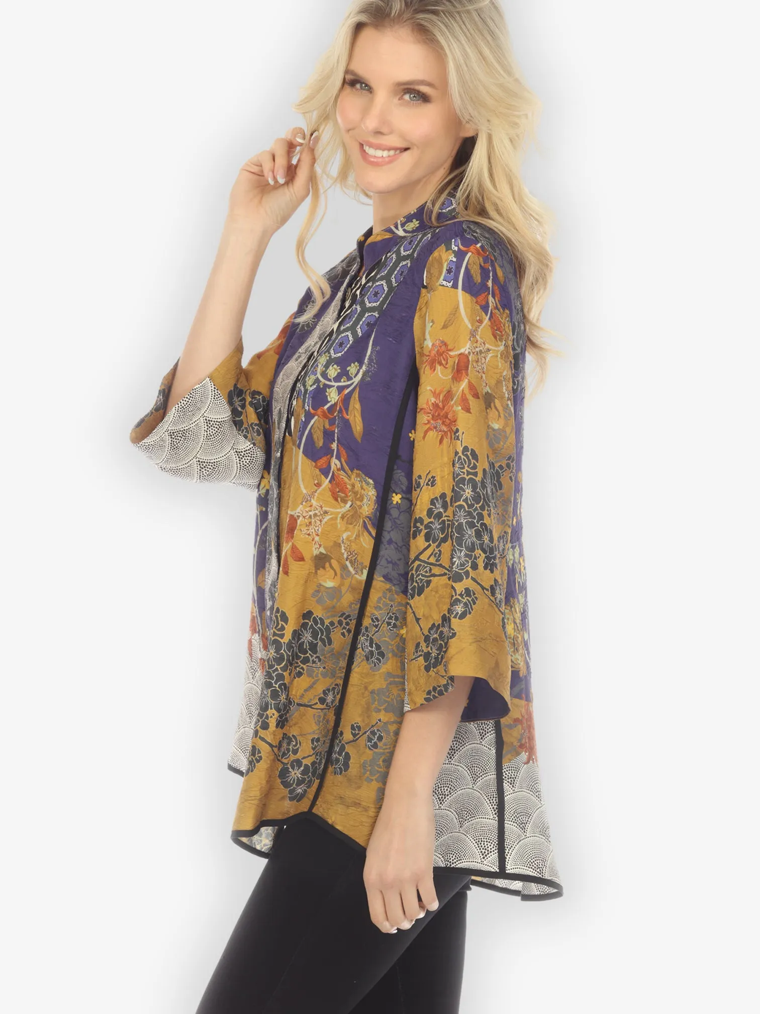 Bohemian Mixed Art Tummy Tuck Shirt sold by Citron product image thumbnail 4