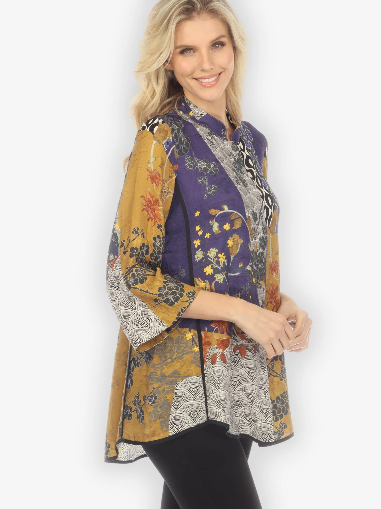 Bohemian Mixed Art Tummy Tuck Shirt sold by Citron product image thumbnail 2