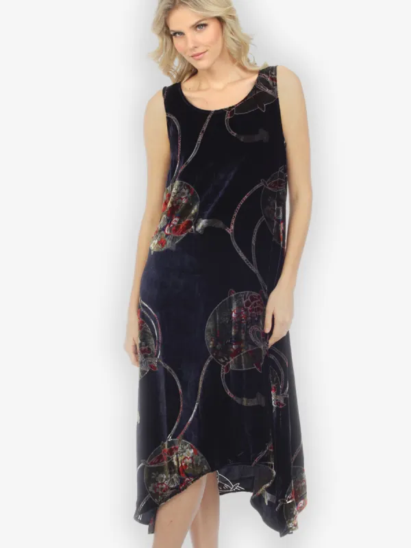 Ancient Japanese Art Velvet Dress sold by Citron