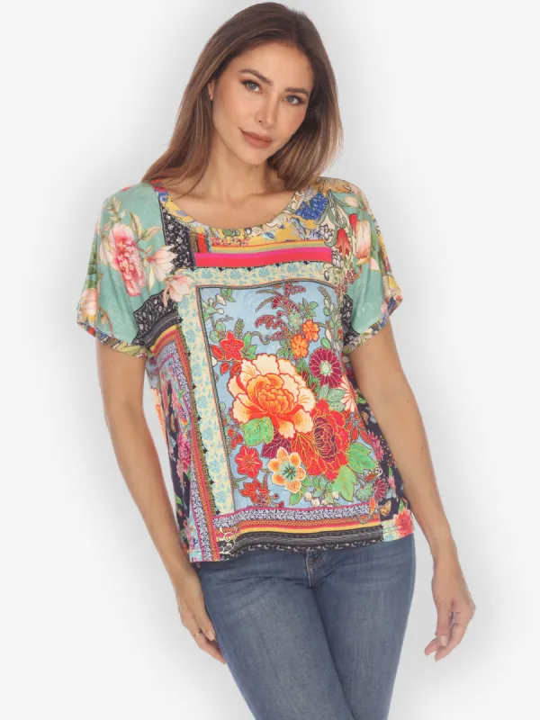 Flower Patch Cap Sleeves Tee sold by Citron
