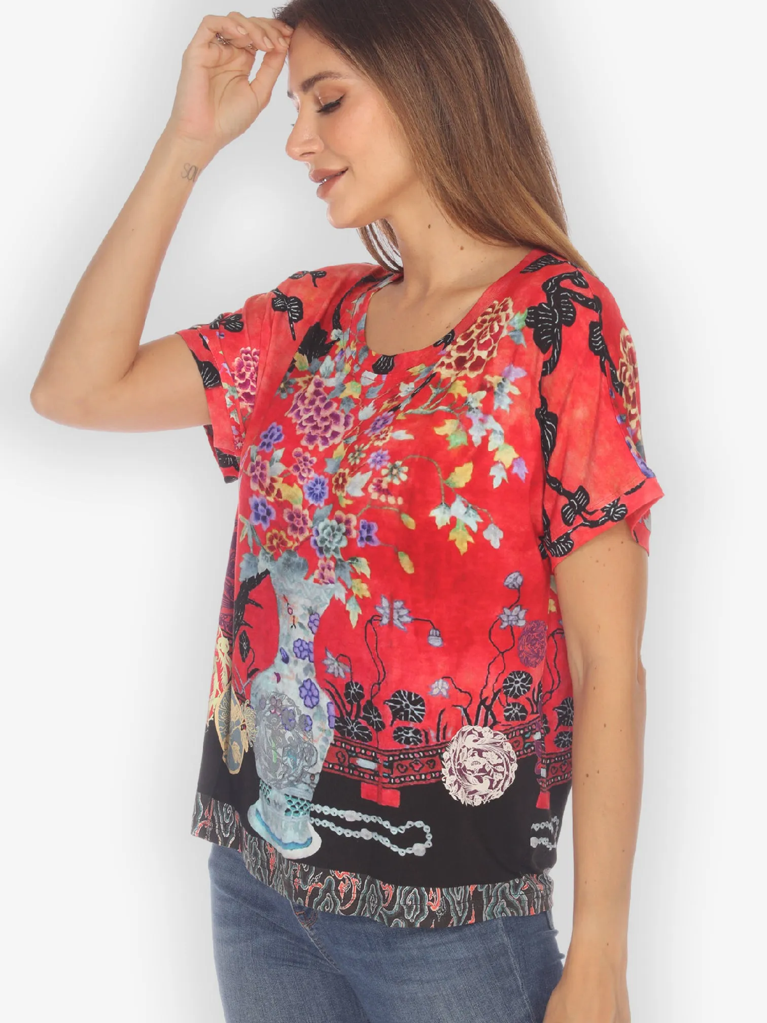 Landscape Mono Tree Cap Sleeves Tee sold by Citron product image thumbnail 3