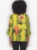 Flower on Lemon Silk Blouse sold by Citron