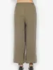 Solid Rayon Khaki Pull on Pant sold by Citron
