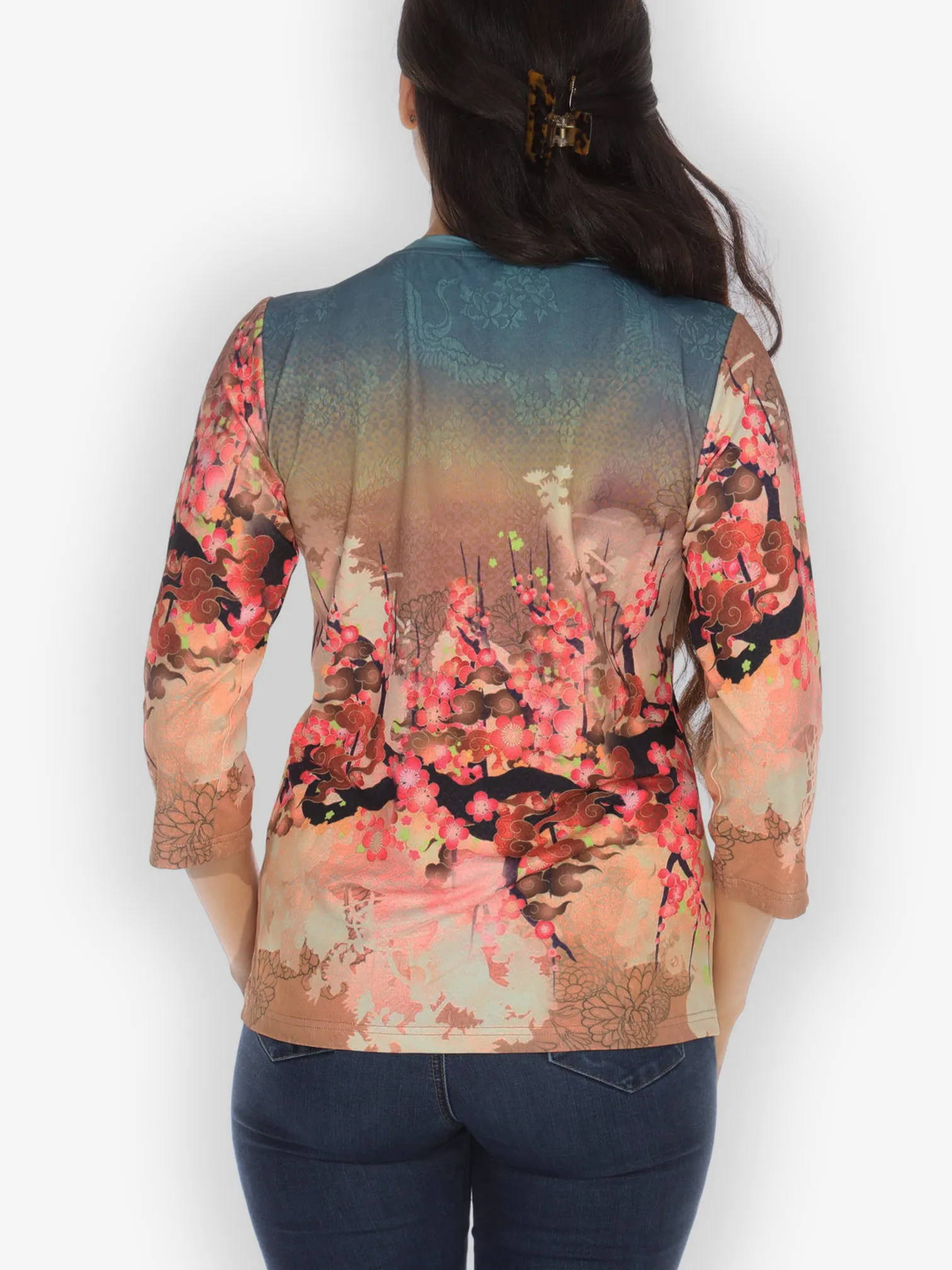 Ombre Ocean Blossom Exclusive Tee sold by Citron product image thumbnail 2