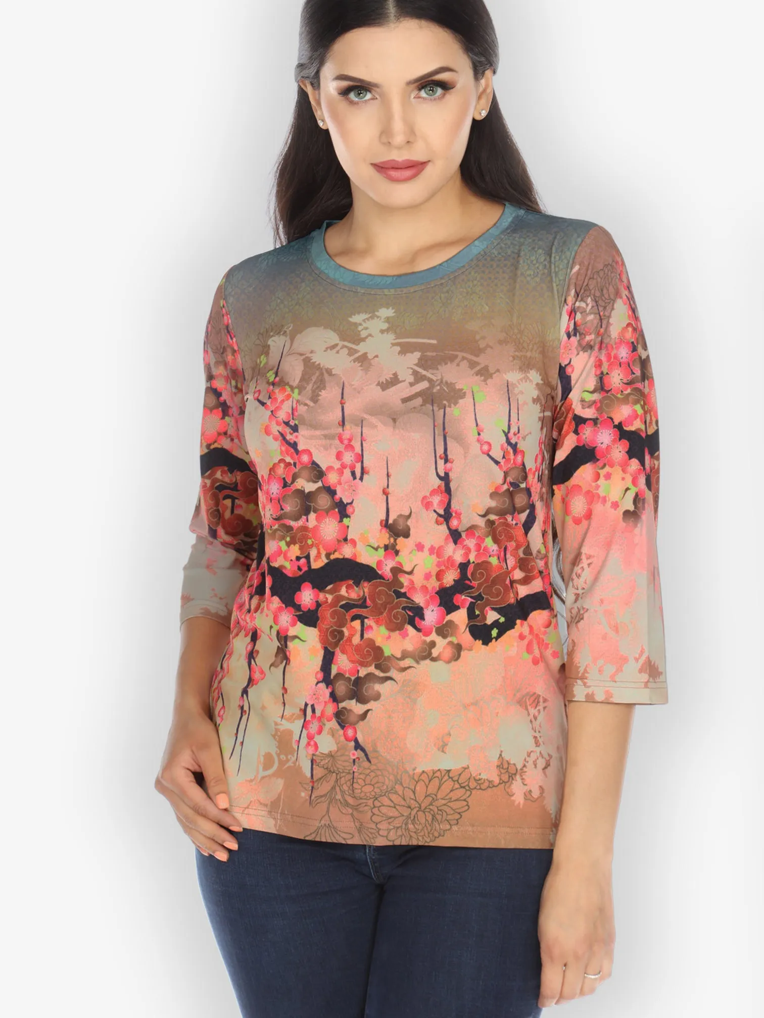 Ombre Ocean Blossom Exclusive Tee sold by Citron