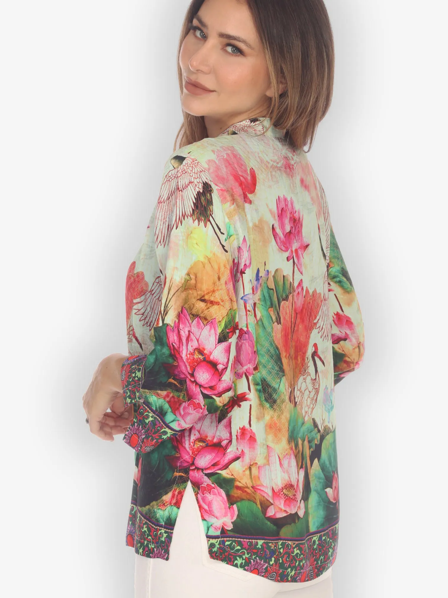 Wild Crane TP Silk Blend Blouse sold by Citron product image thumbnail 2