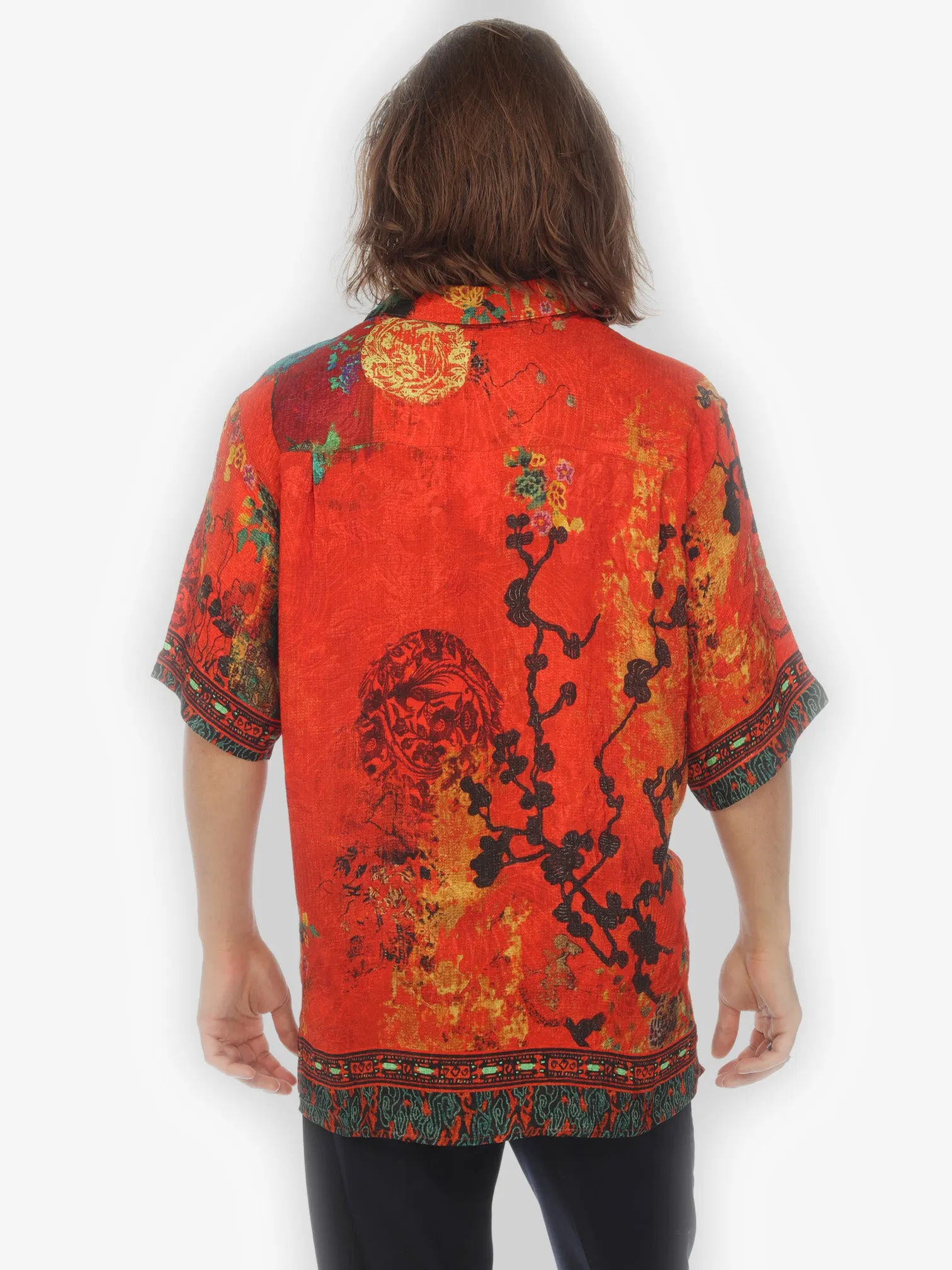 Vintage Vase Floral Men’s Silk Blend Shirt sold by Citron product image thumbnail 2