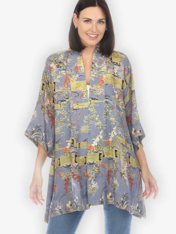 Water World Silk Kimono Jacket sold by Citron
