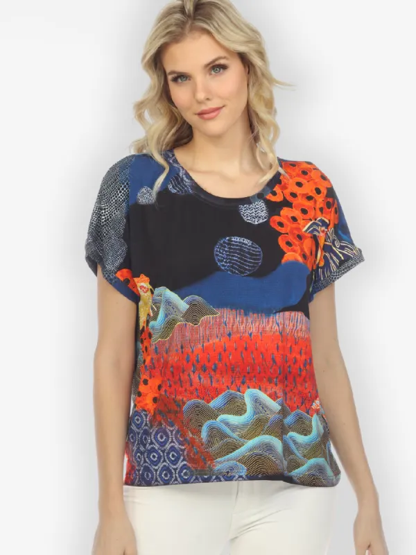 Royal Koi Pond Cap Sleeves Tee sold by Citron