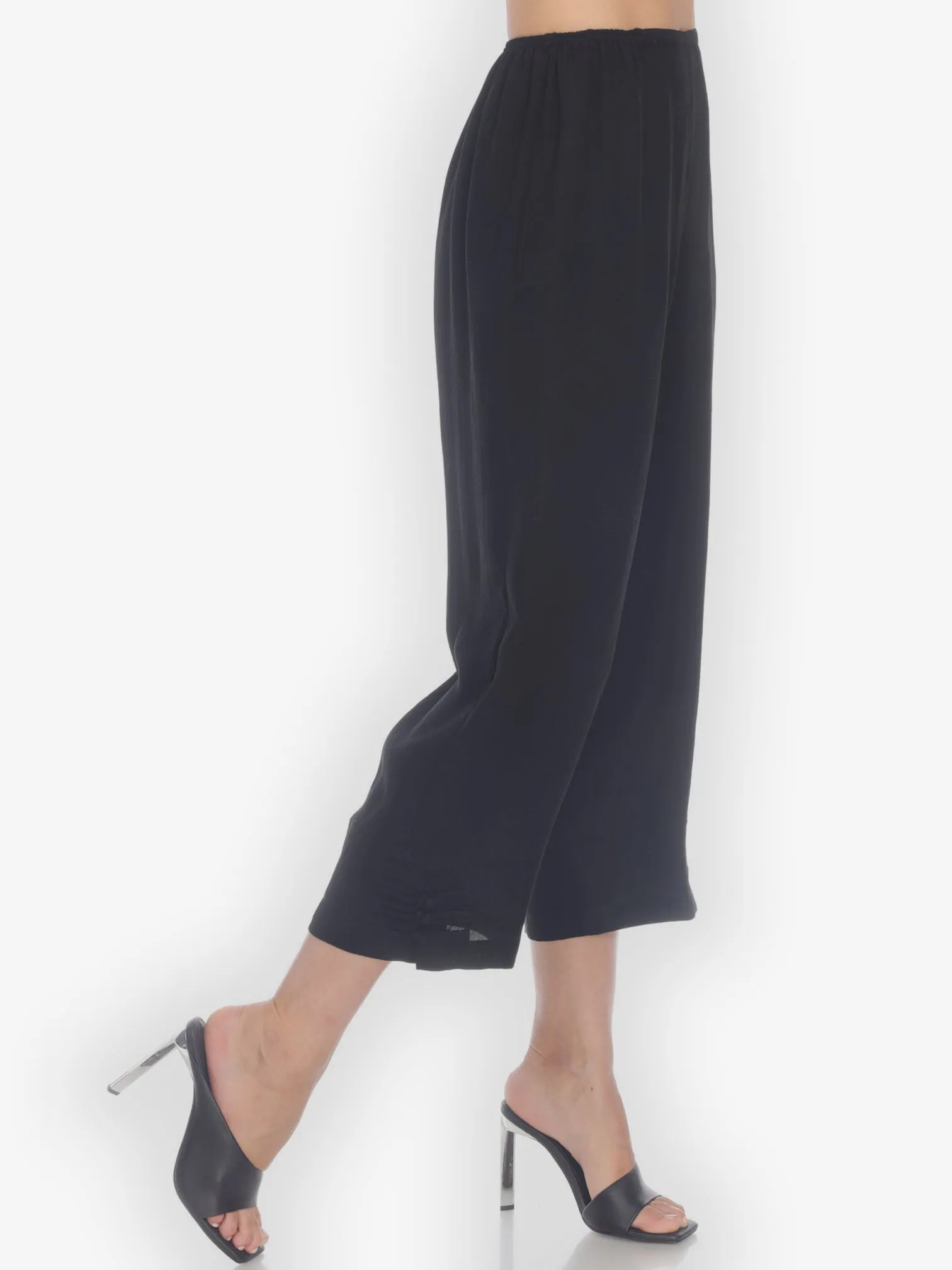 Cropped Silk Pant with Frog Detail sold by Citron product image thumbnail 2