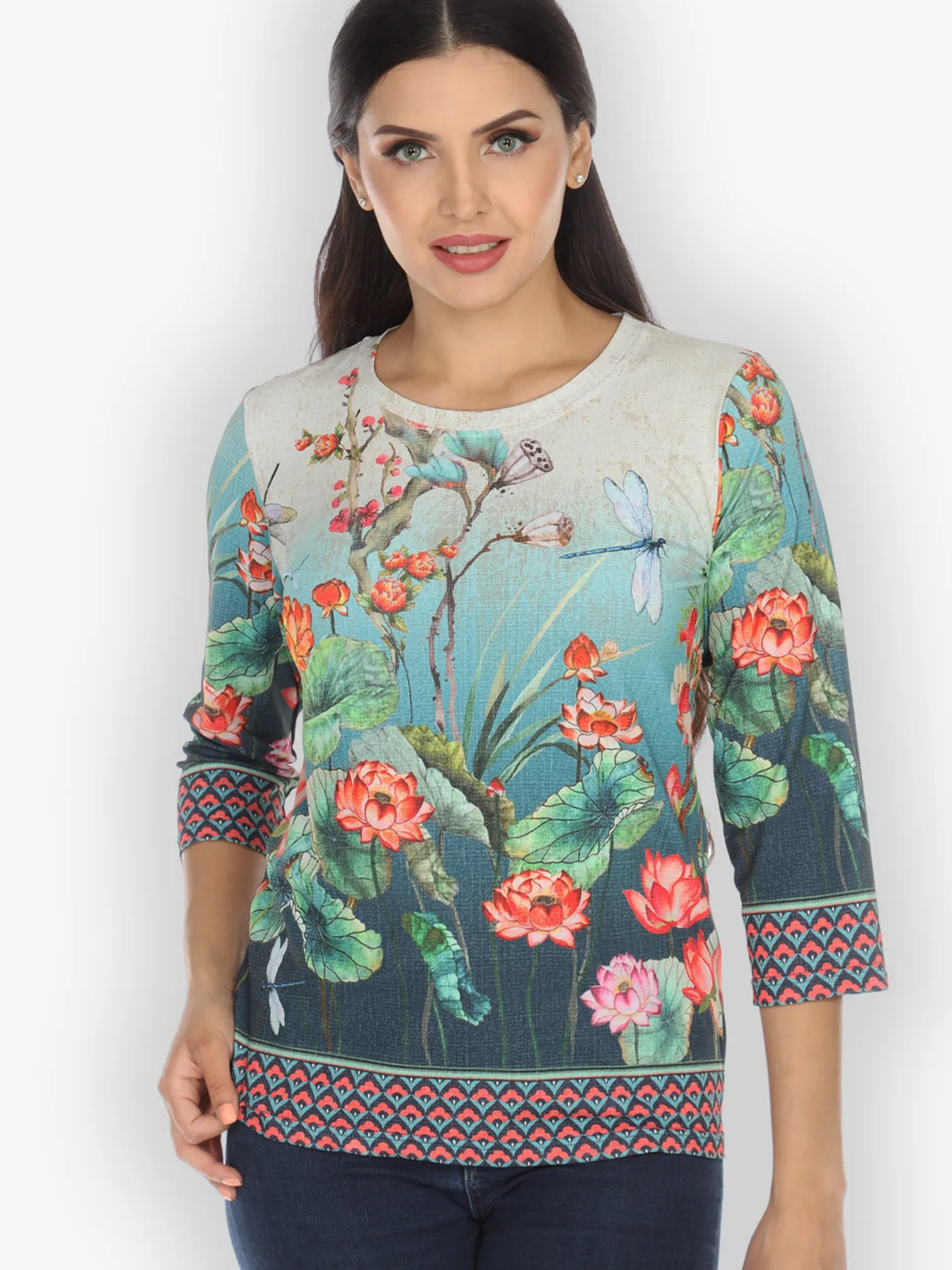 Lotus With Dragonfly Exclusive Tee sold by Citron