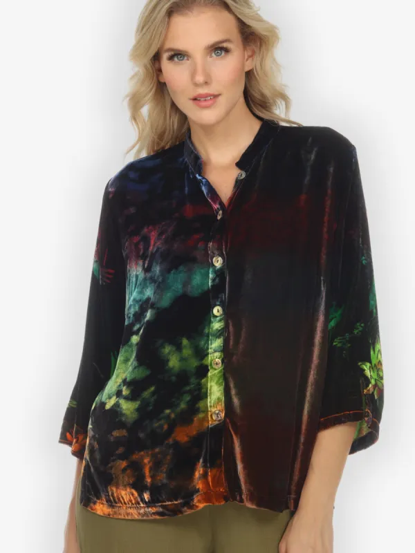 Assorted Mixed Velvet Hand Dyed Blouse sold by Citron