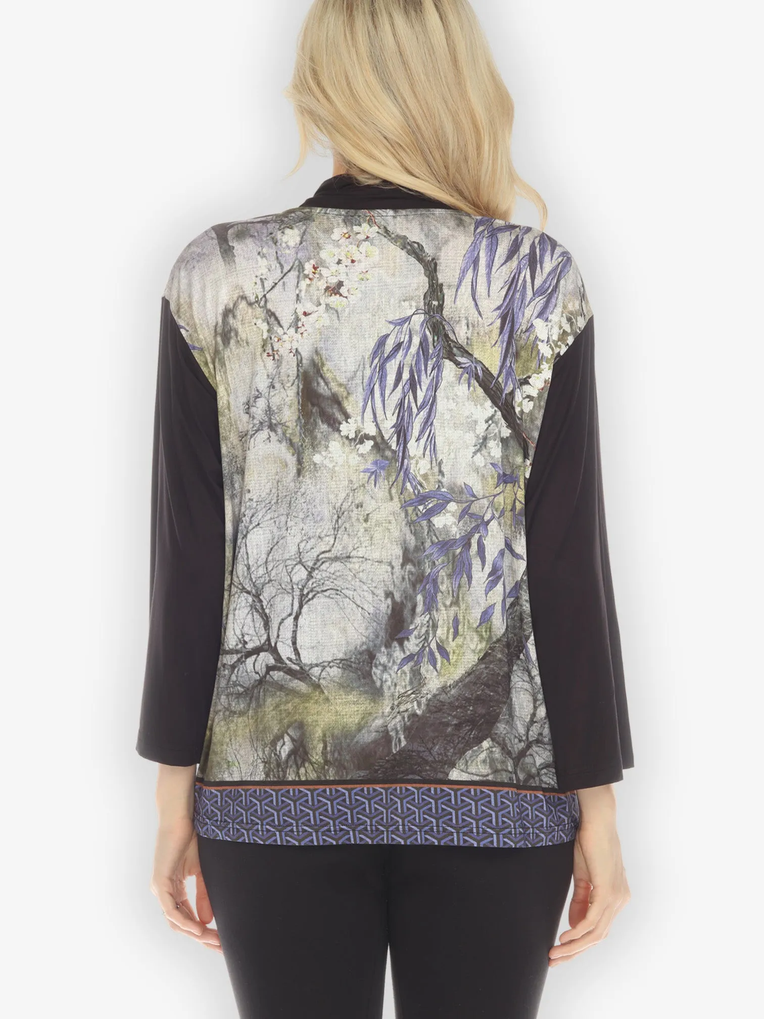 Blossom Sakura Tree in Olive Cardigan sold by Citron product image thumbnail 3