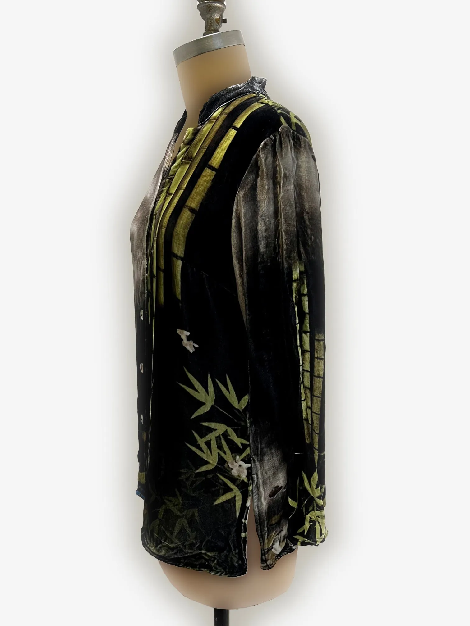 Bamboo Lovely Citron Tie Dye Velvet Top sold by Citron product image thumbnail 3