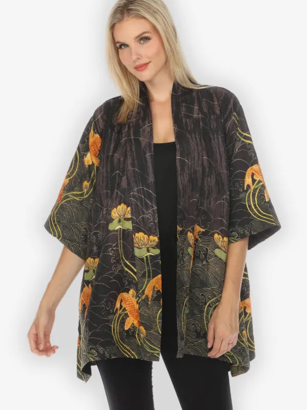 Water Lily Koi Kimono Jacket sold by Citron