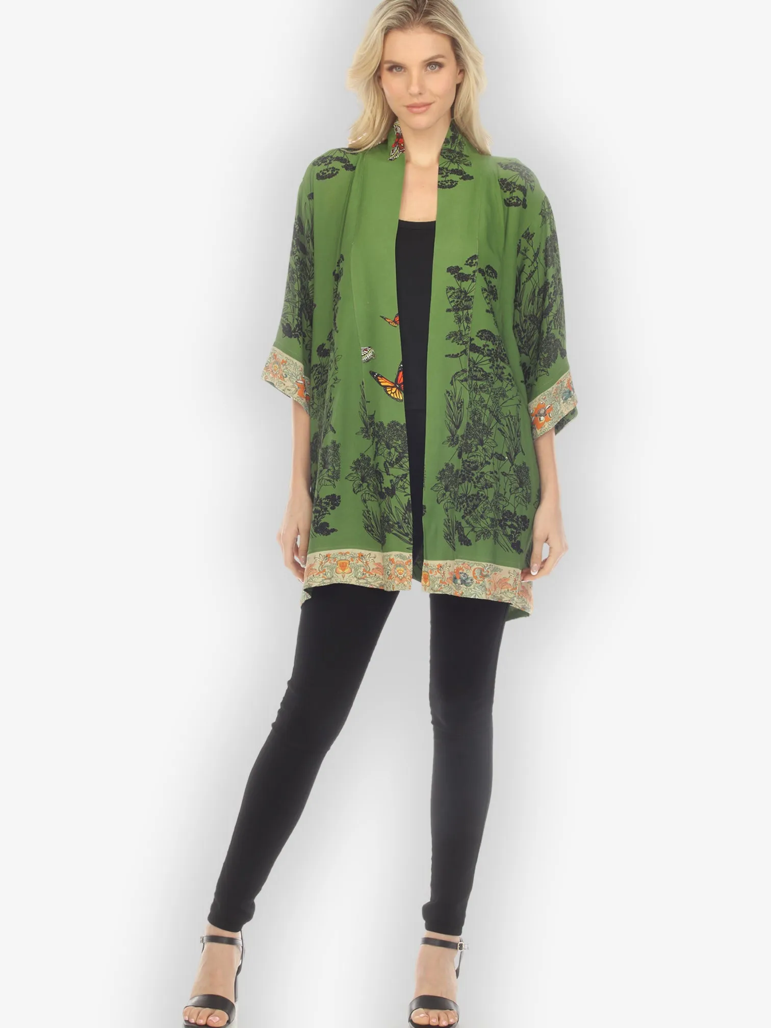 Wild Field Butterfly Kimono Jacket sold by Citron product image thumbnail 4