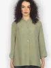 Solid Olive Silk Blouse sold by Citron