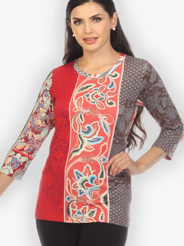 Zen Patchwork Stripe Exclusive Tee sold by Citron