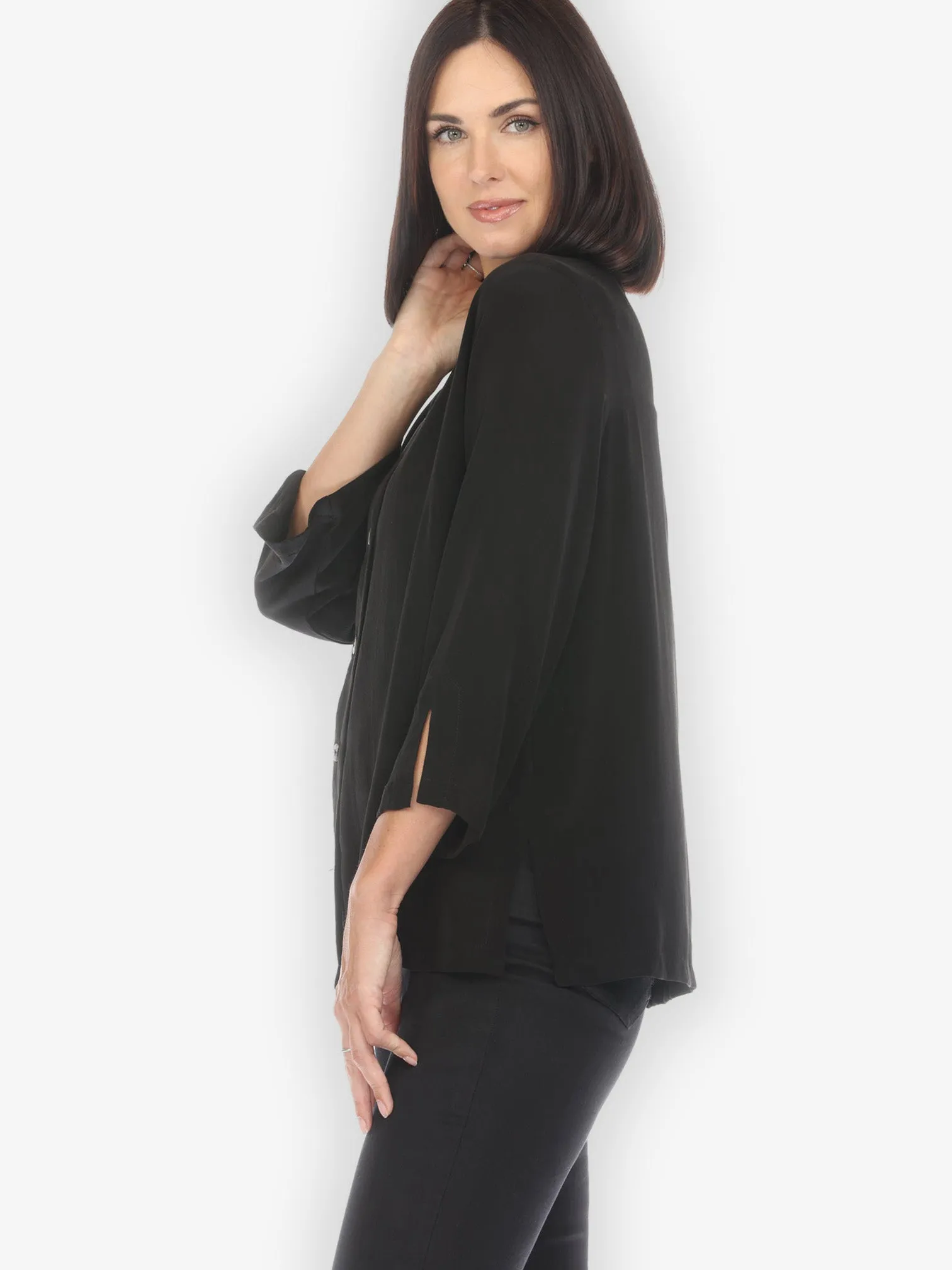 Solid Pure Silk Blouse sold by Citron product image thumbnail 3