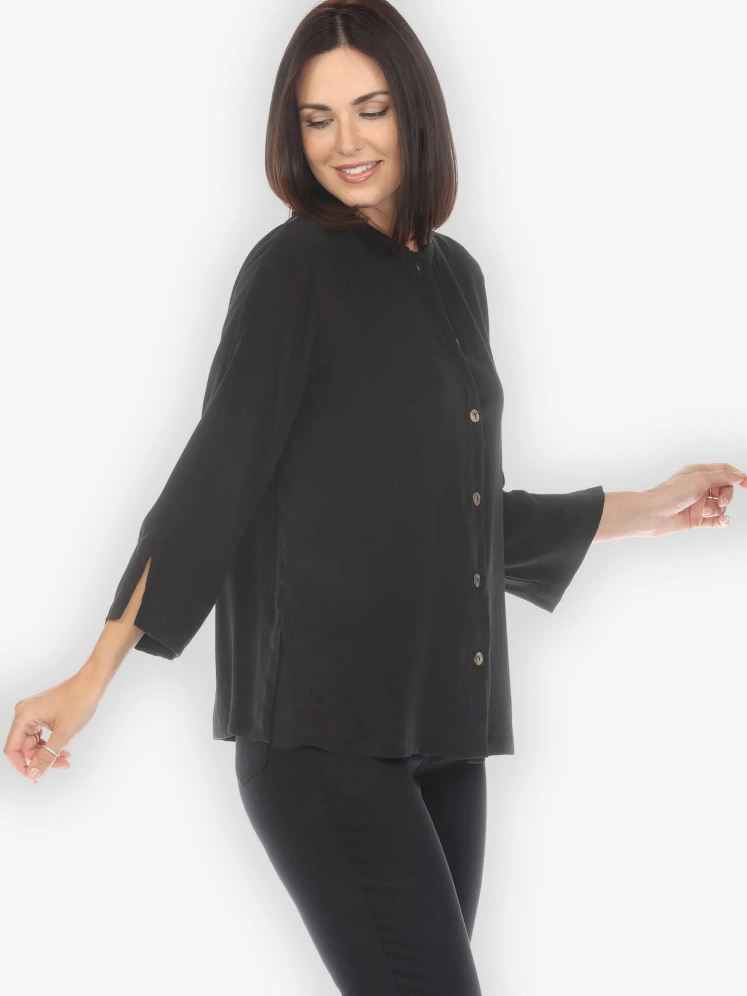 Solid Pure Silk Blouse sold by Citron product image thumbnail 2