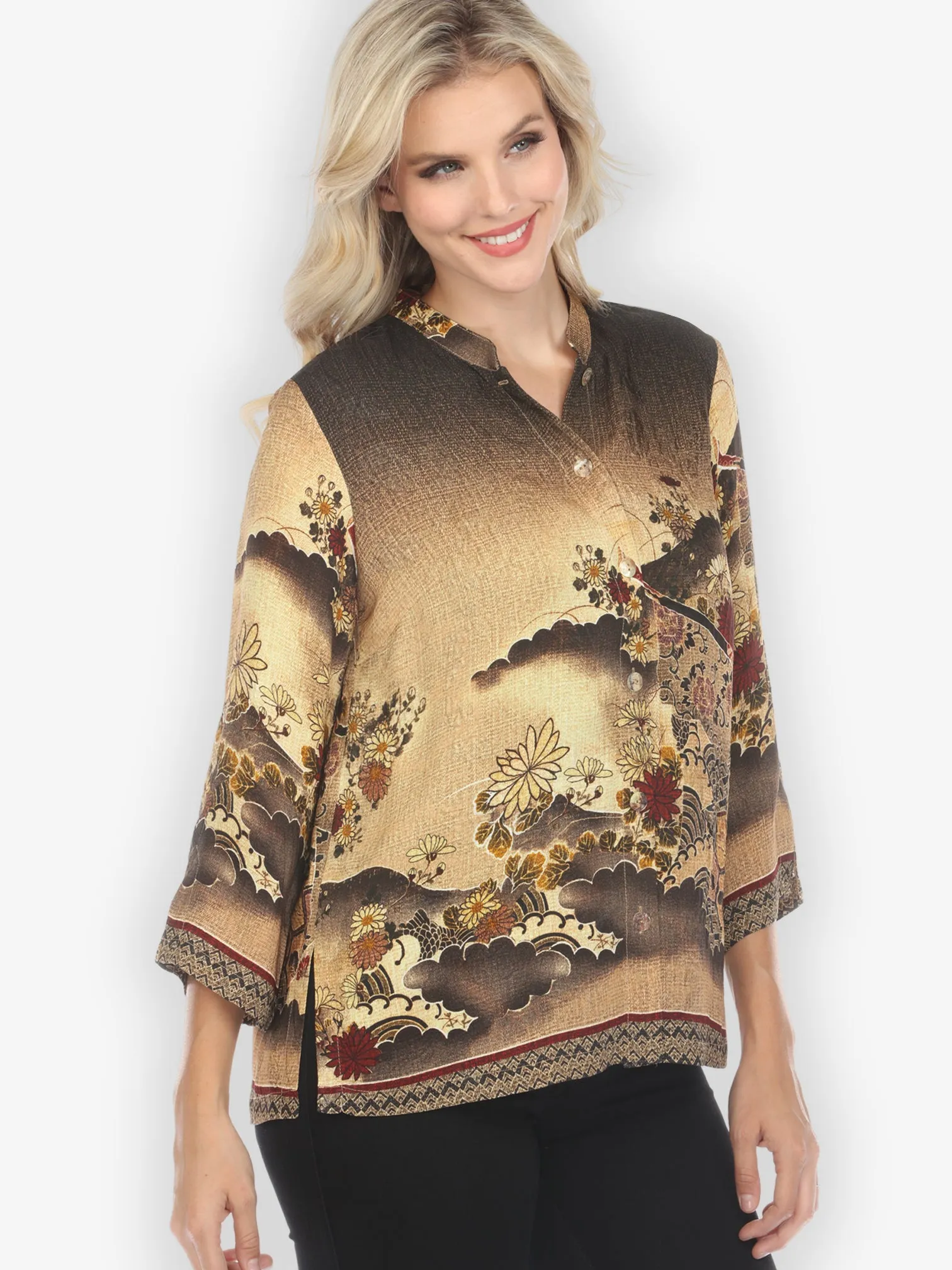 Magic Organic Beauty Silk Blend Blouse sold by Citron