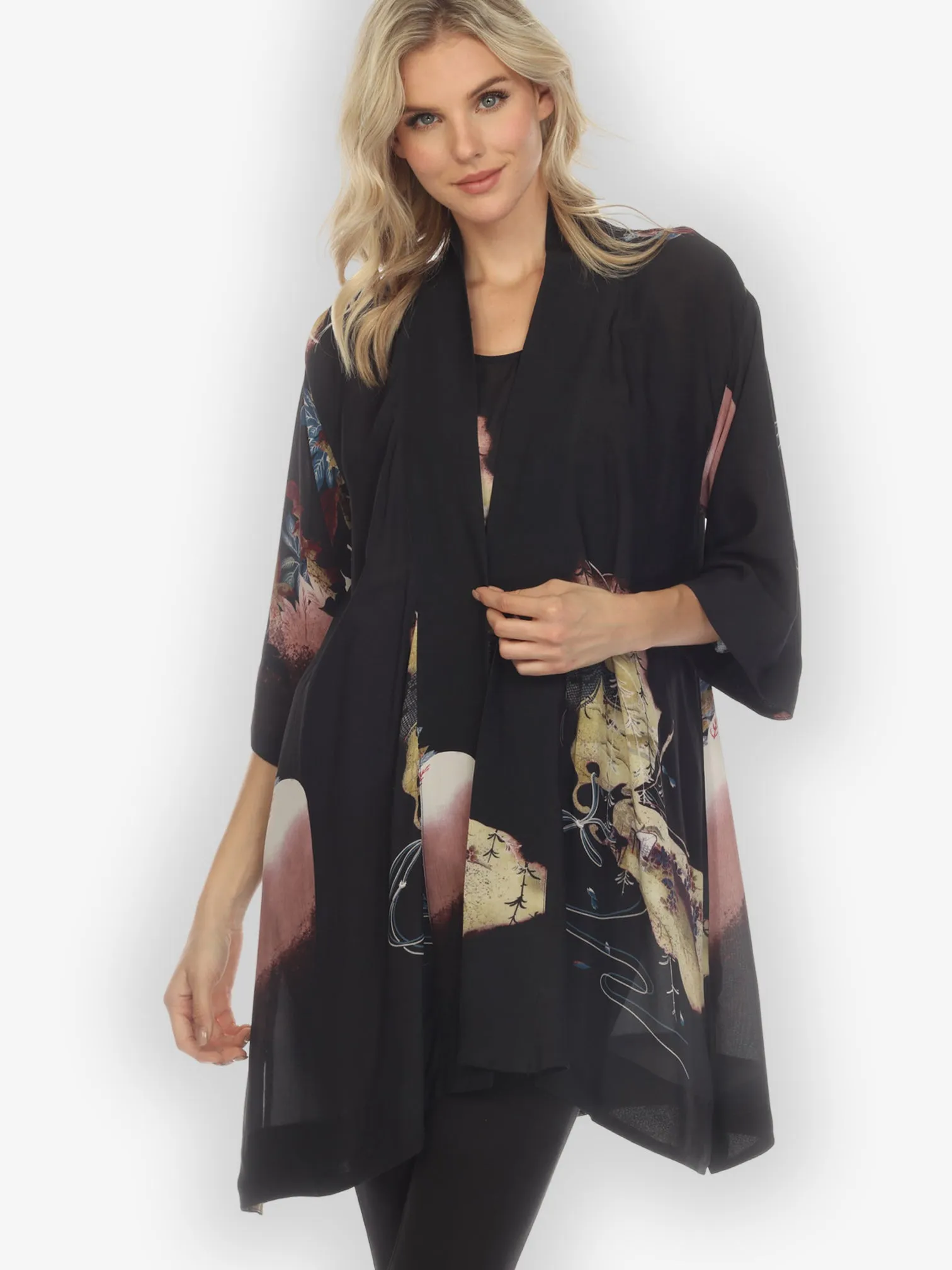 Butterfly Landscape Placement Kimono sold by Citron product image thumbnail 2