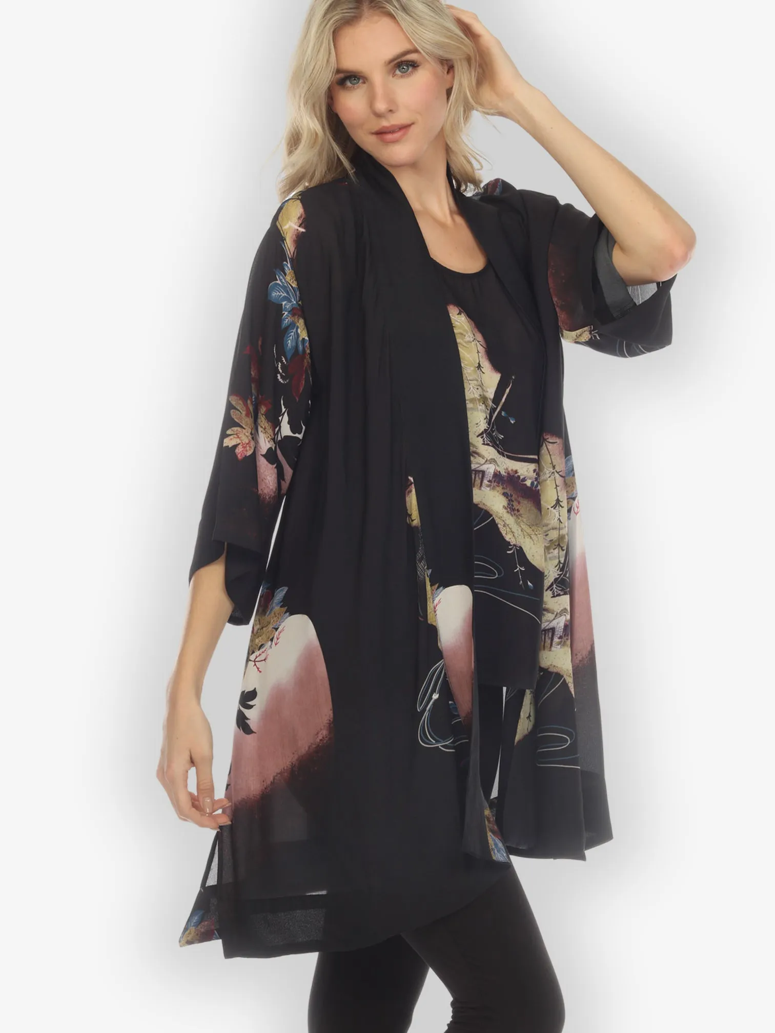 Butterfly Landscape Placement Kimono sold by Citron product image thumbnail 3