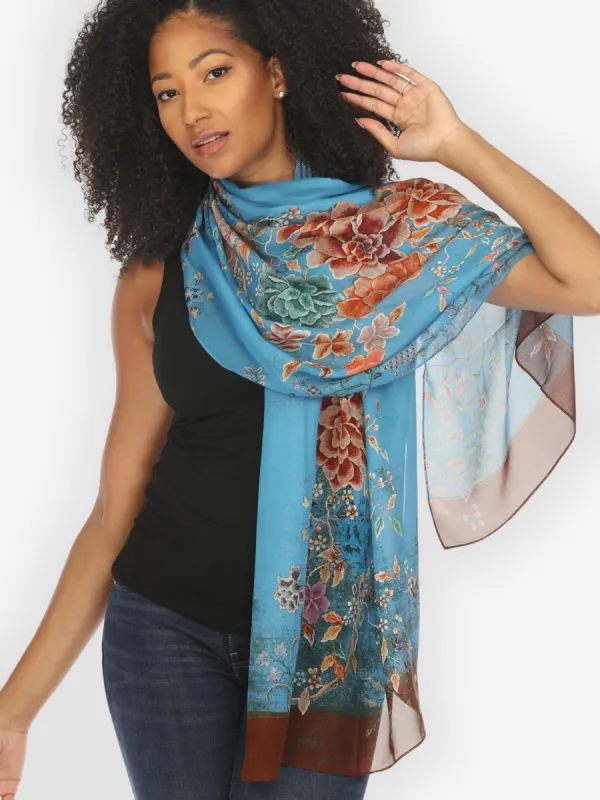 Queenly Radiant Charm in Blue Silk Scarf sold by Citron