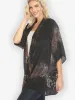 Reversible Vintage Kimono Art / Baroque Garden Silk Kimono sold by Citron