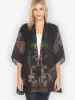 Reversible Vintage Kimono Art / Baroque Garden Silk Kimono sold by Citron