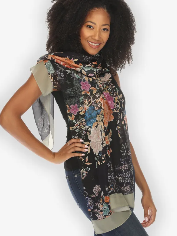 Queenly Radiant Charm Vintage Silk Scarf sold by Citron