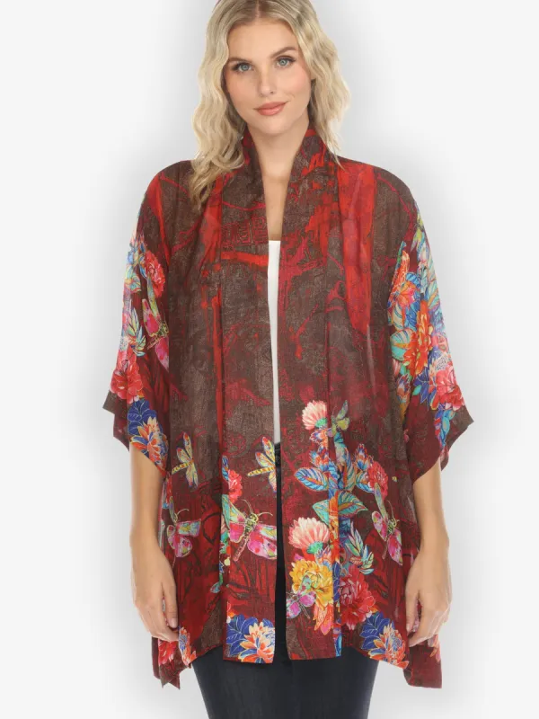 Dragonfly and Chrysanthemum Kimono Jacket sold by Citron