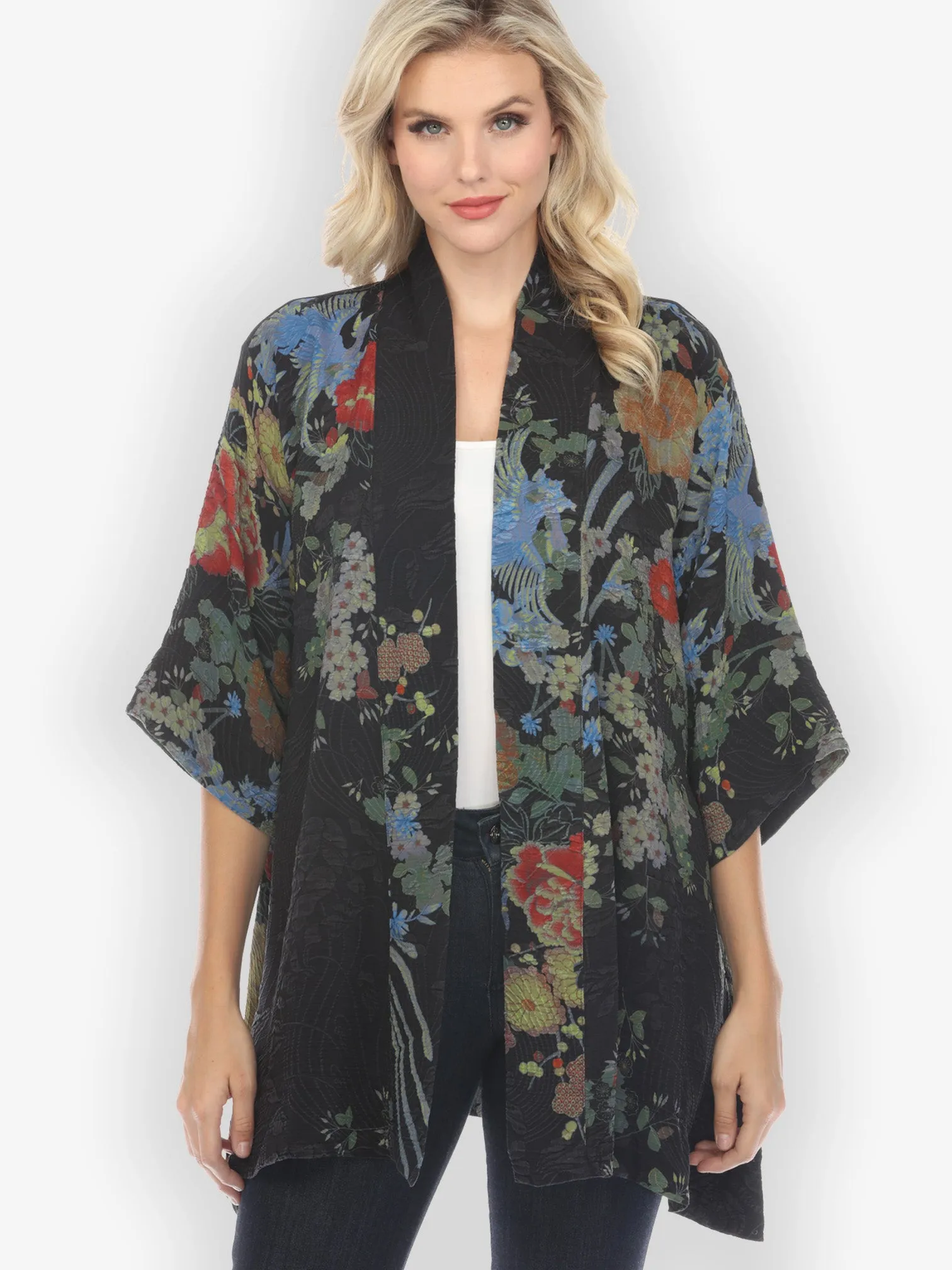Garden of Hope Hand Dyed Kimono Jacket sold by Citron