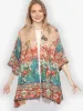 Butterfly Cherry Blossom Flowers Silk Kimono sold by Citron