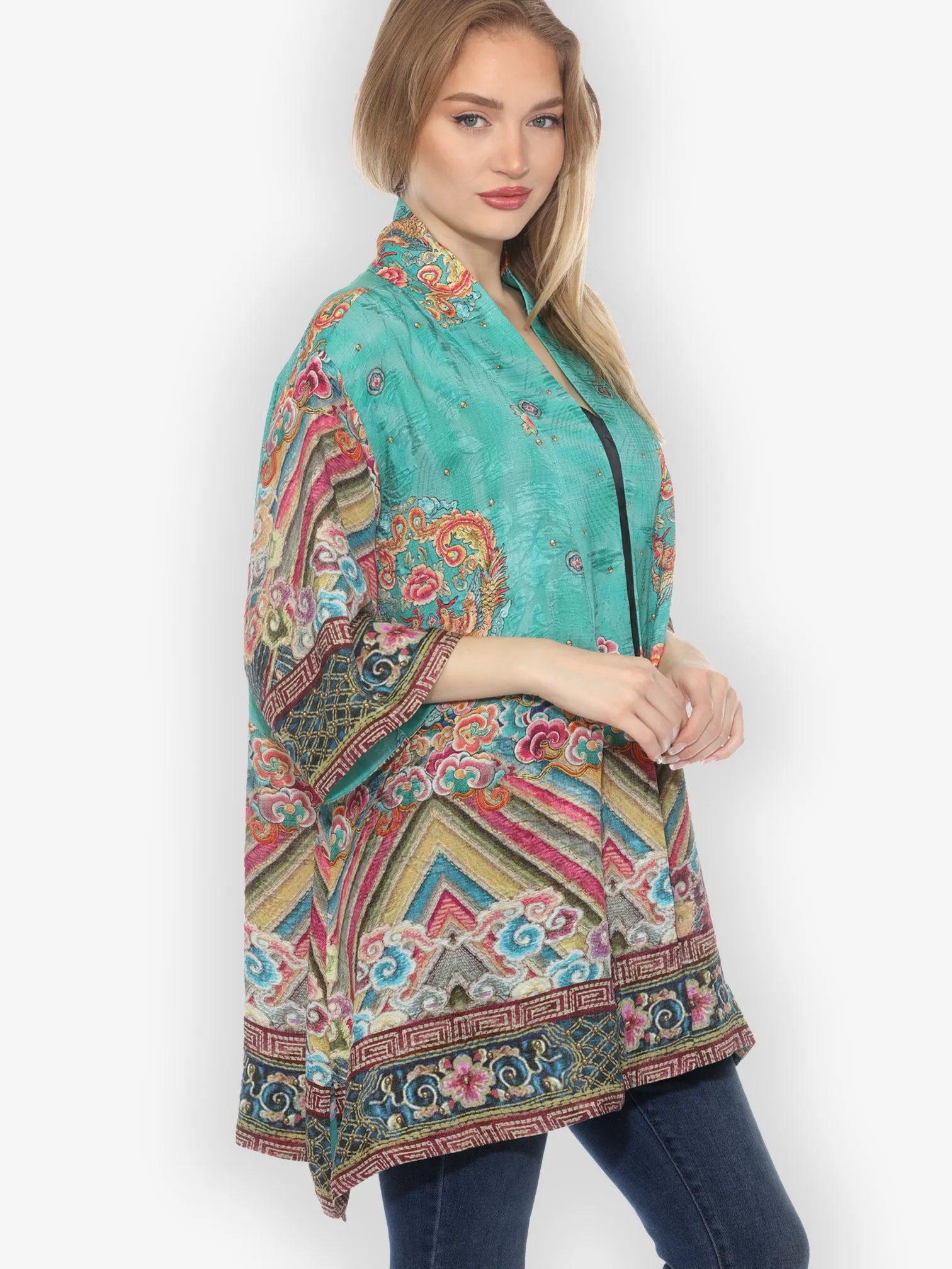 Royal Embroidery Silk Kimono sold by Citron product image thumbnail 2