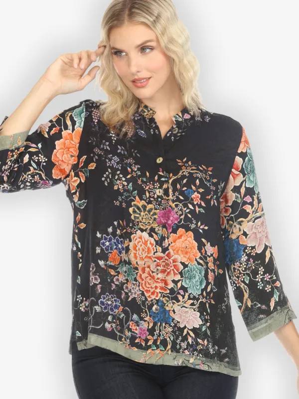 Queenly Radiant Charm in Coral Silk Blouse sold by Citron