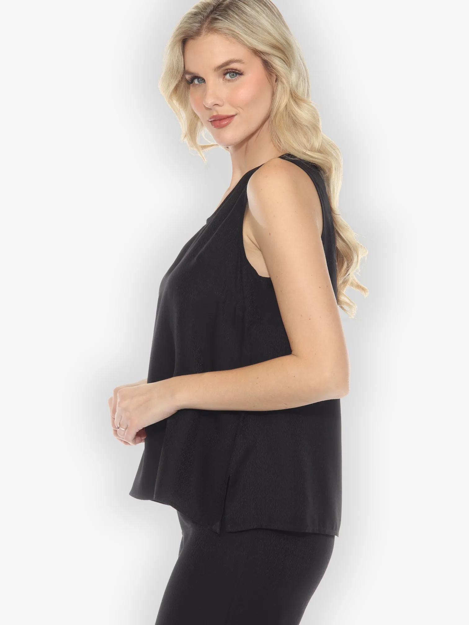 Silk Blend Tank Top in Black sold by Citron product image thumbnail 2