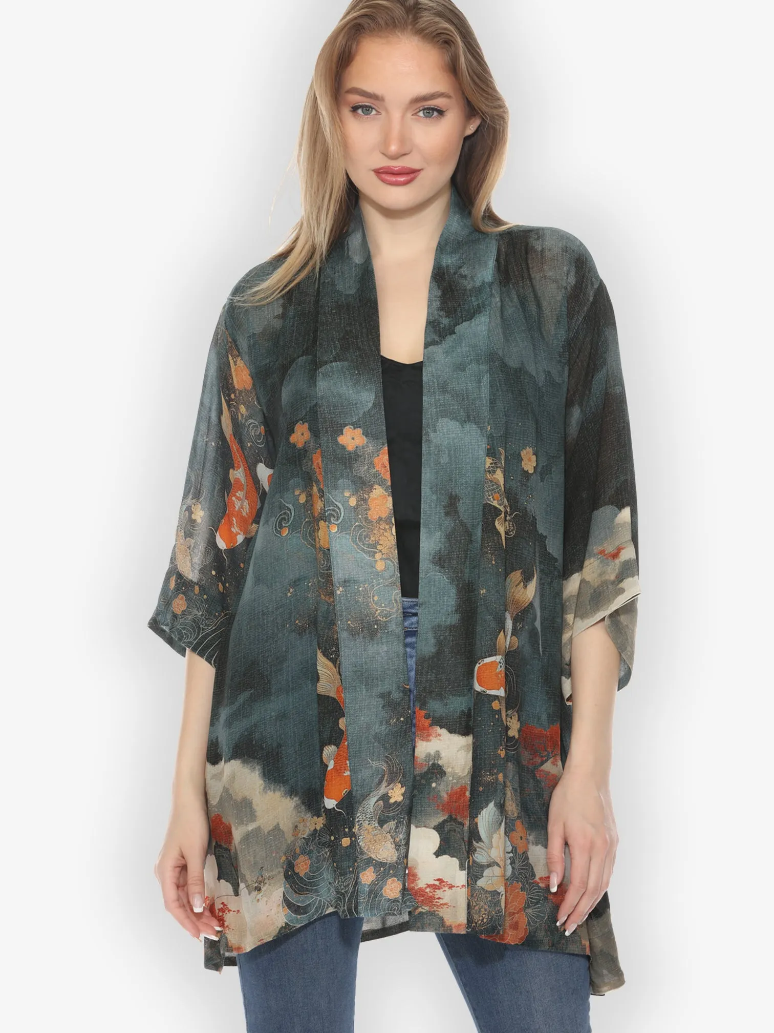 Noble Koi Fish Kimono Jacket sold by Citron