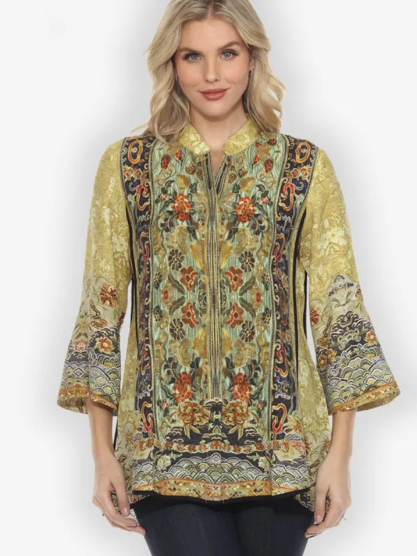 Embroidery From Antiquity Tummy Tuck Shirt sold by Citron