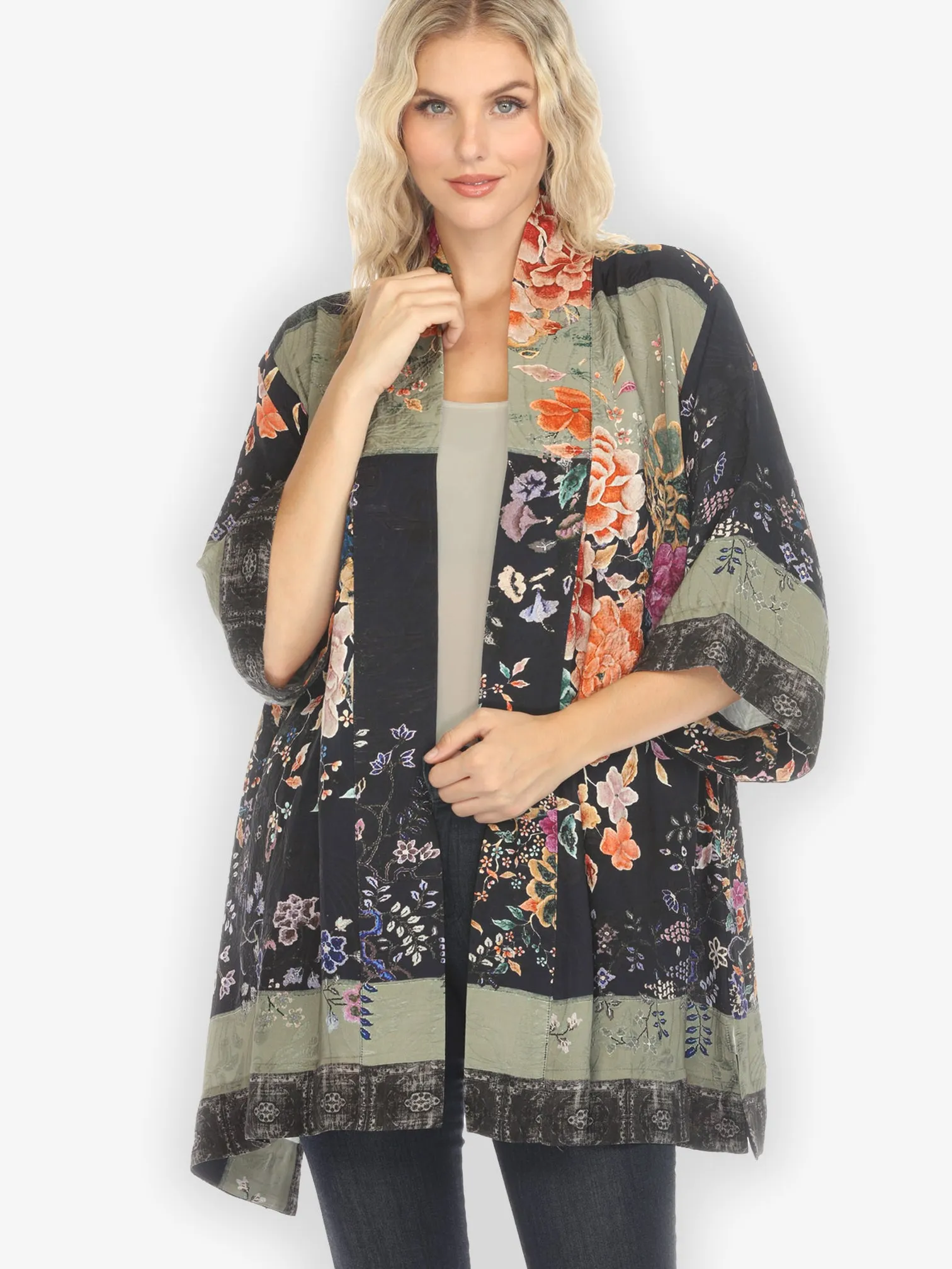 Queenly Radiant Charm in Coral Kimono Jacket sold by Citron