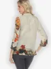 Noble Koi Fish in Cream Silk Blouse sold by Citron