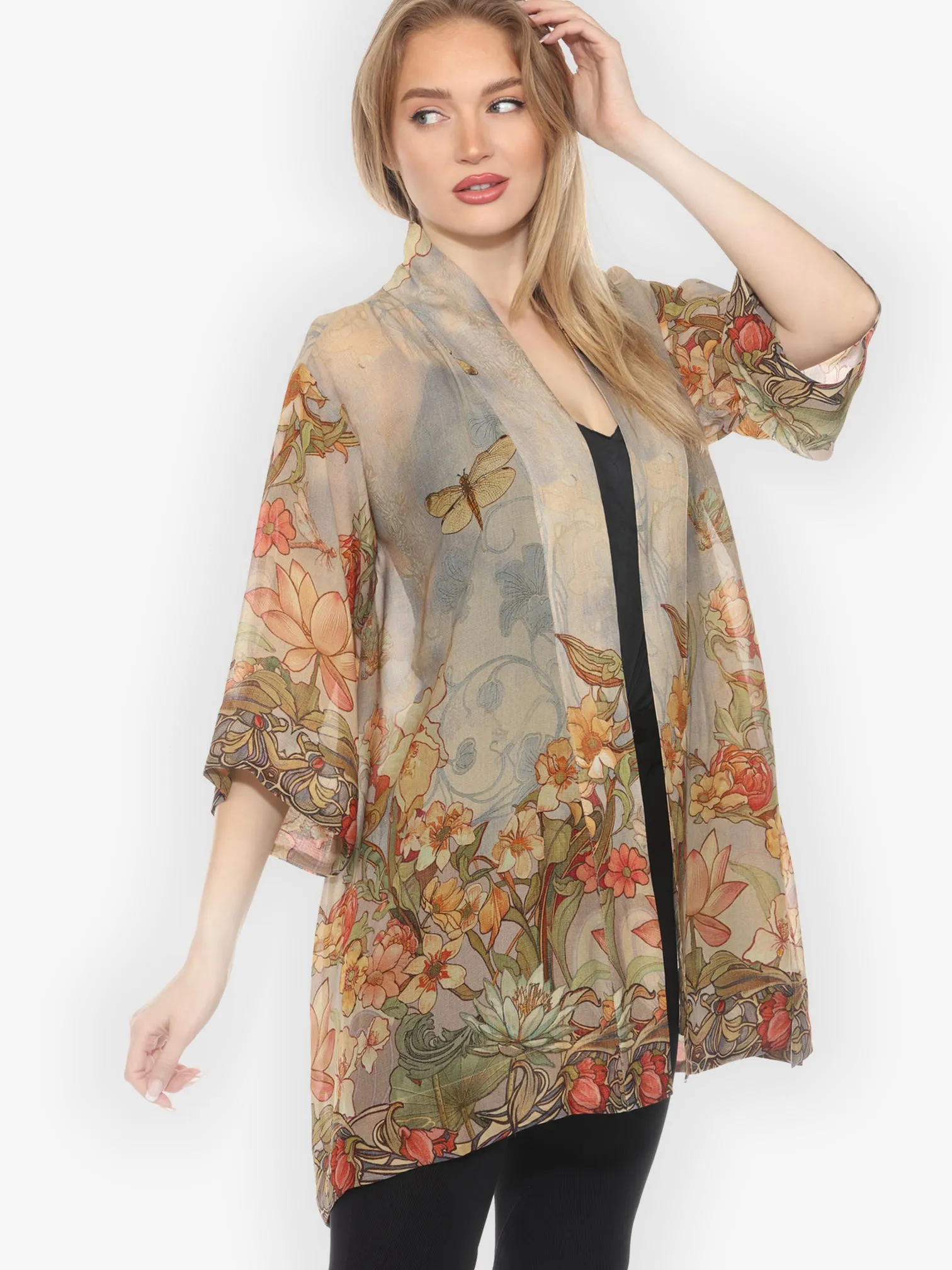 Vintage Art Nouveau Kimono Jacket sold by Citron product image thumbnail 2