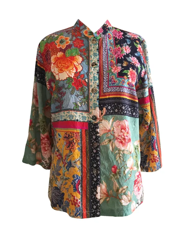 Flower Patch Rayon Blouse sold by Citron